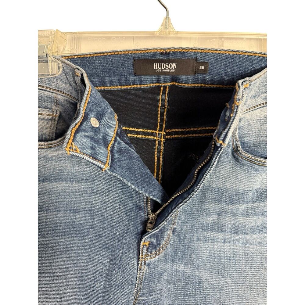 HUDSON Sz25 BARBARA HI-RISE ANKLE SUPER SKINNY-STRETCH JEANS VICTORIUS $195 NWOT - Picture 7 of 10